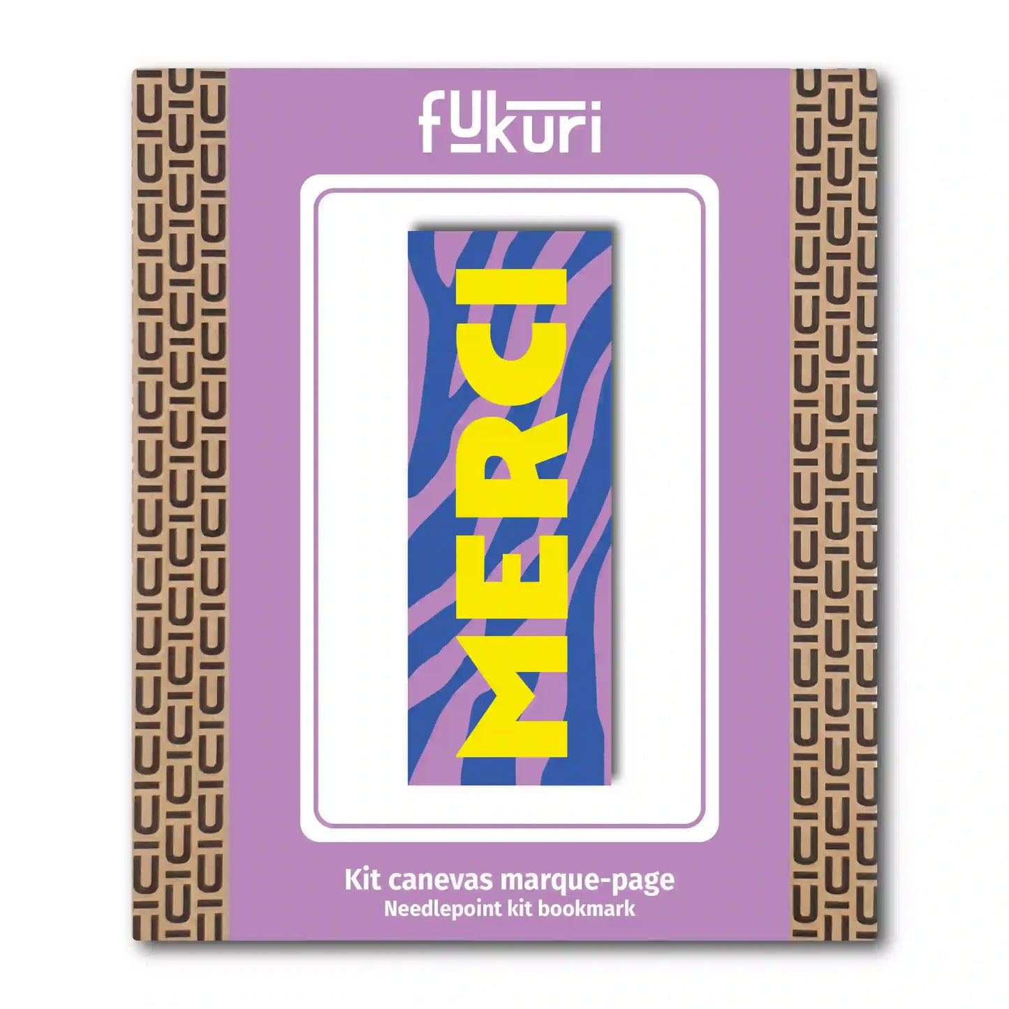 Kit Canevas - DIY -  marque-page Merci