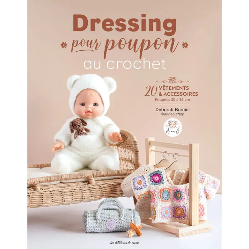 DRESSING POUR POUPON AU CROCHET - 20 VETEMENTS & ACCESSOIRES