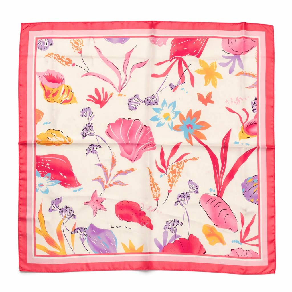 Foulard à motif 65 X 65 CM FL348DF: Fuchsia / 100% Polyester