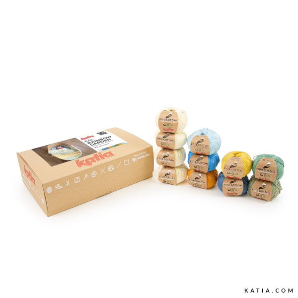 Kit Rainbow Garden KAL 2026 – Katia Fair Cotton