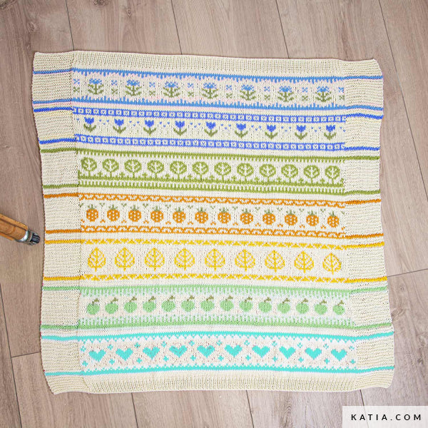 Kit Rainbow Garden KAL 2026 – Katia Fair Cotton
