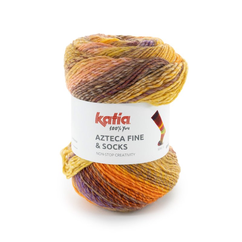 Laine fine multicolore Katia Azteca Fine Socks & More