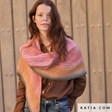 Fil multicolore avec un léger effet poilu Katia Holi