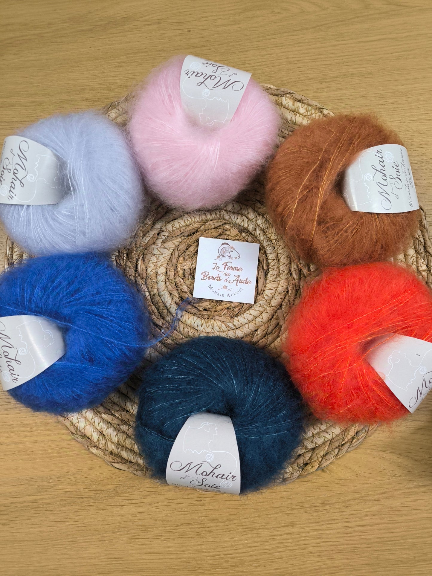 71857 Mohair et soie MANDARINE