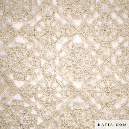 Tissu en dentelle esprit crochet