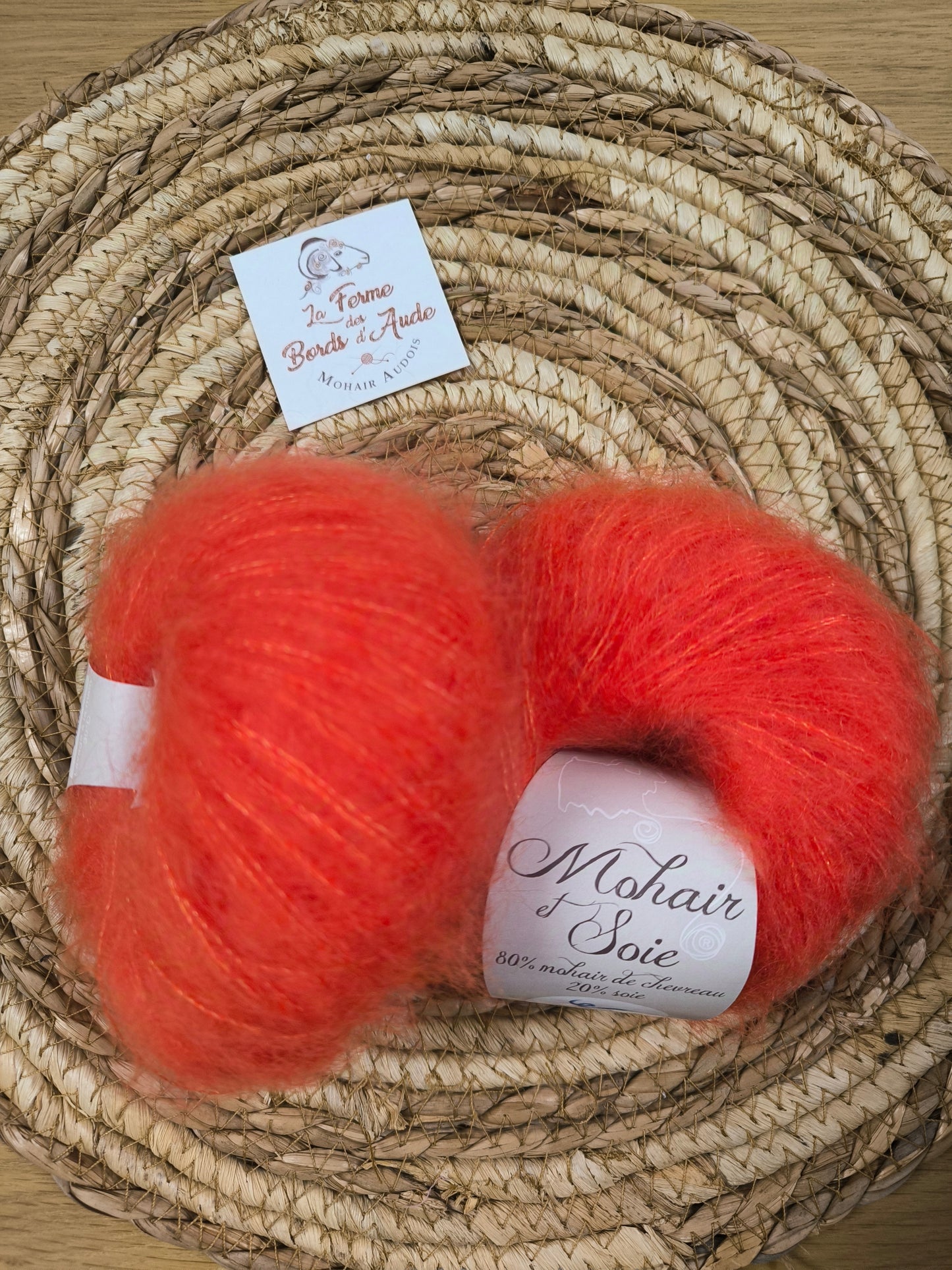 71857 Mohair et soie MANDARINE