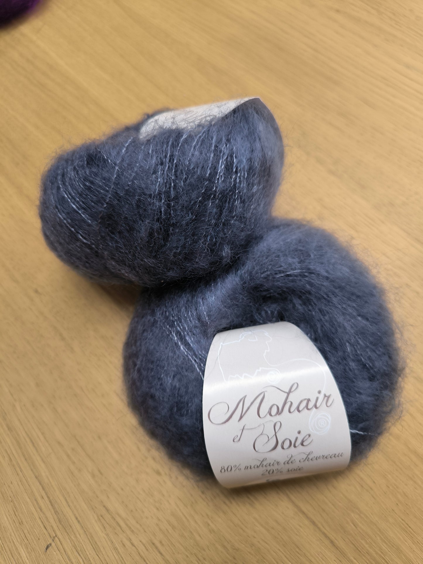 805 Mohair et soie Ardoise