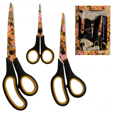 Set de 3 ciseaux couture léopard