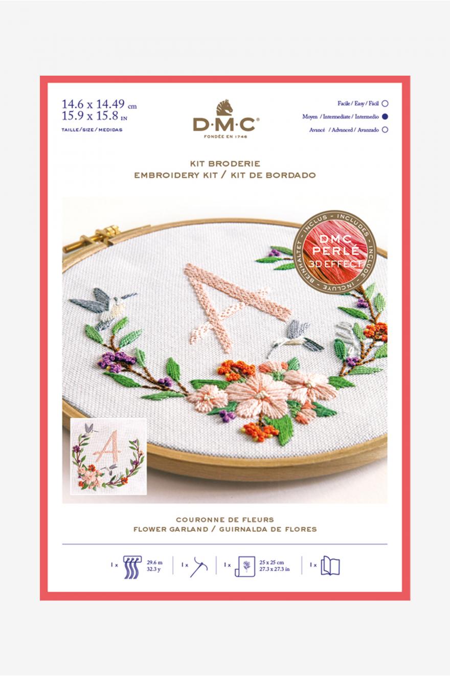 Kit broderie Couronne de fleurs