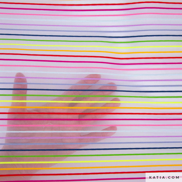 Tissu résille mesh multico