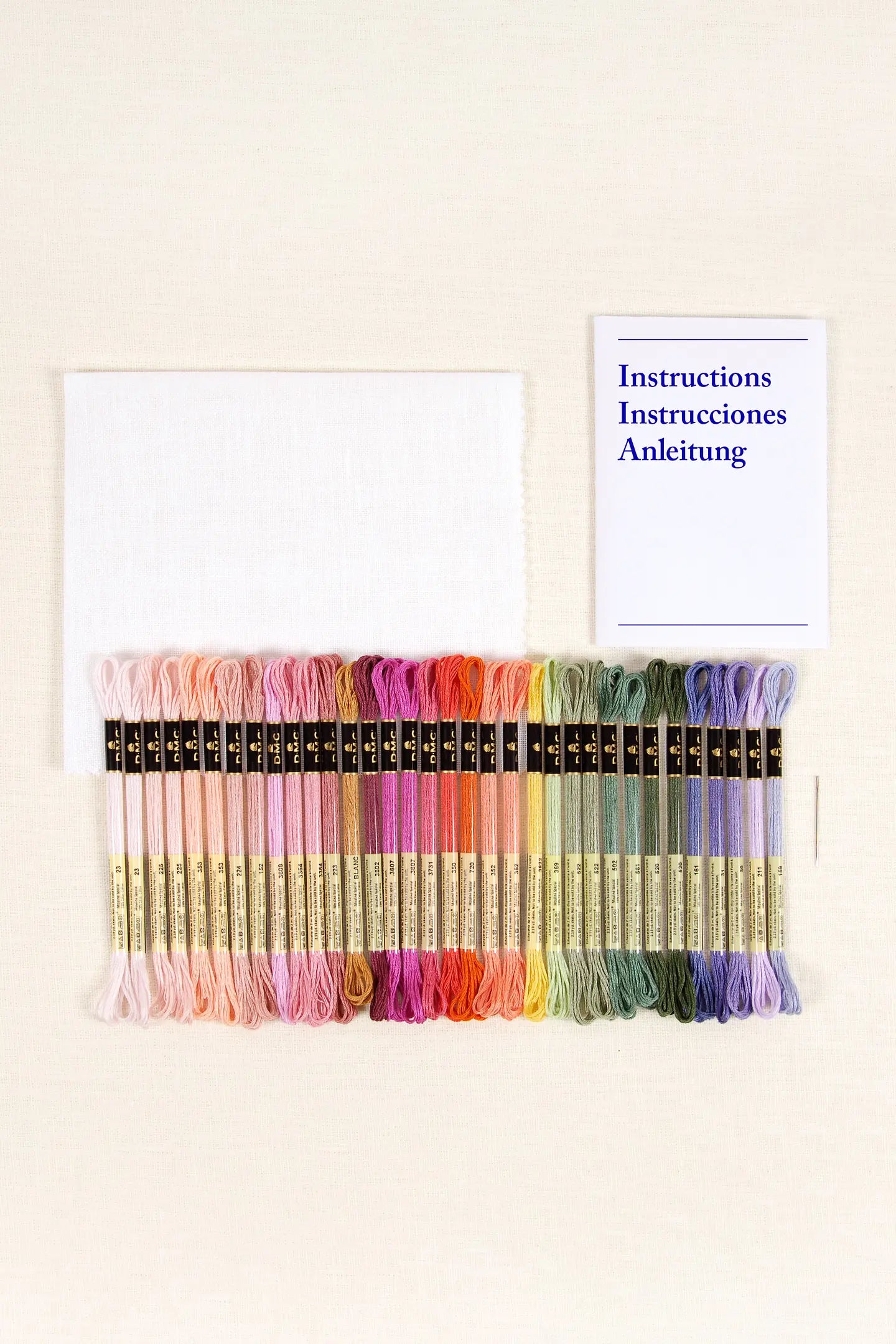 Fleurs grimpantes par Marie-Dominique Procureur Kit de point de croix intermédiaire