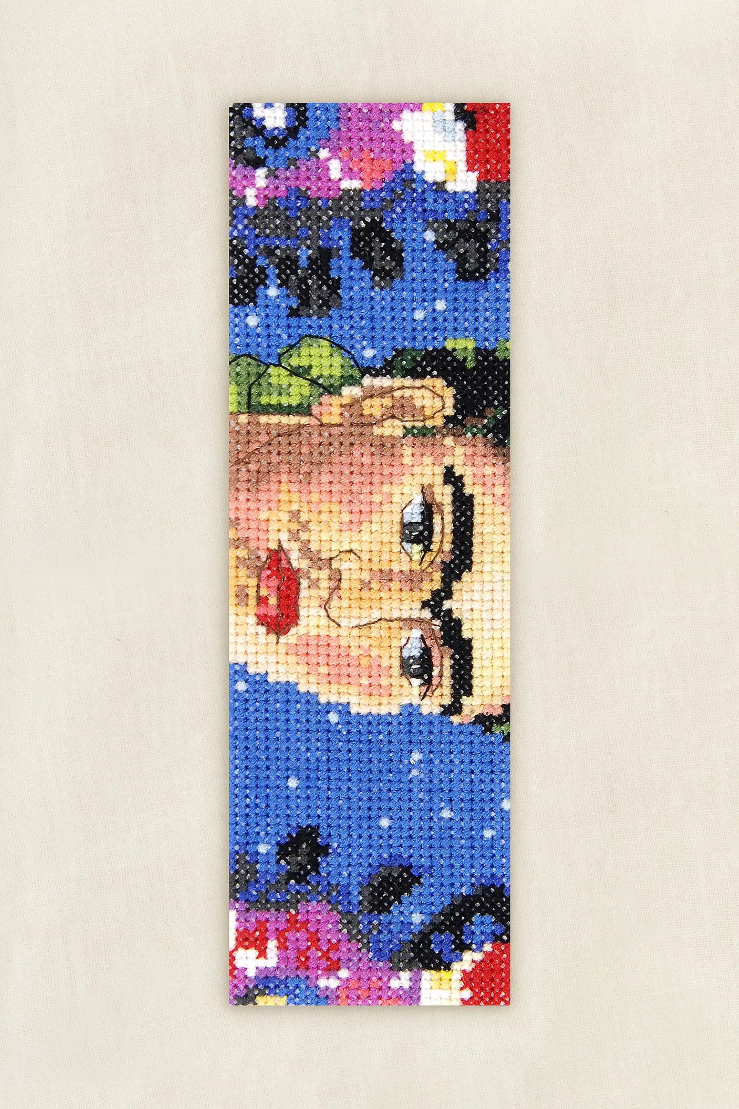 Le cadre de Frida Kahlo, kit marque-page au point de croix
