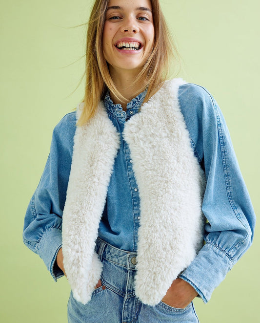 Kit Tricot Veste Femme Fourrure Bobby