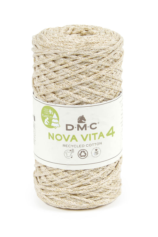 387 - COTON NOVA VITA 4MM METALLIC