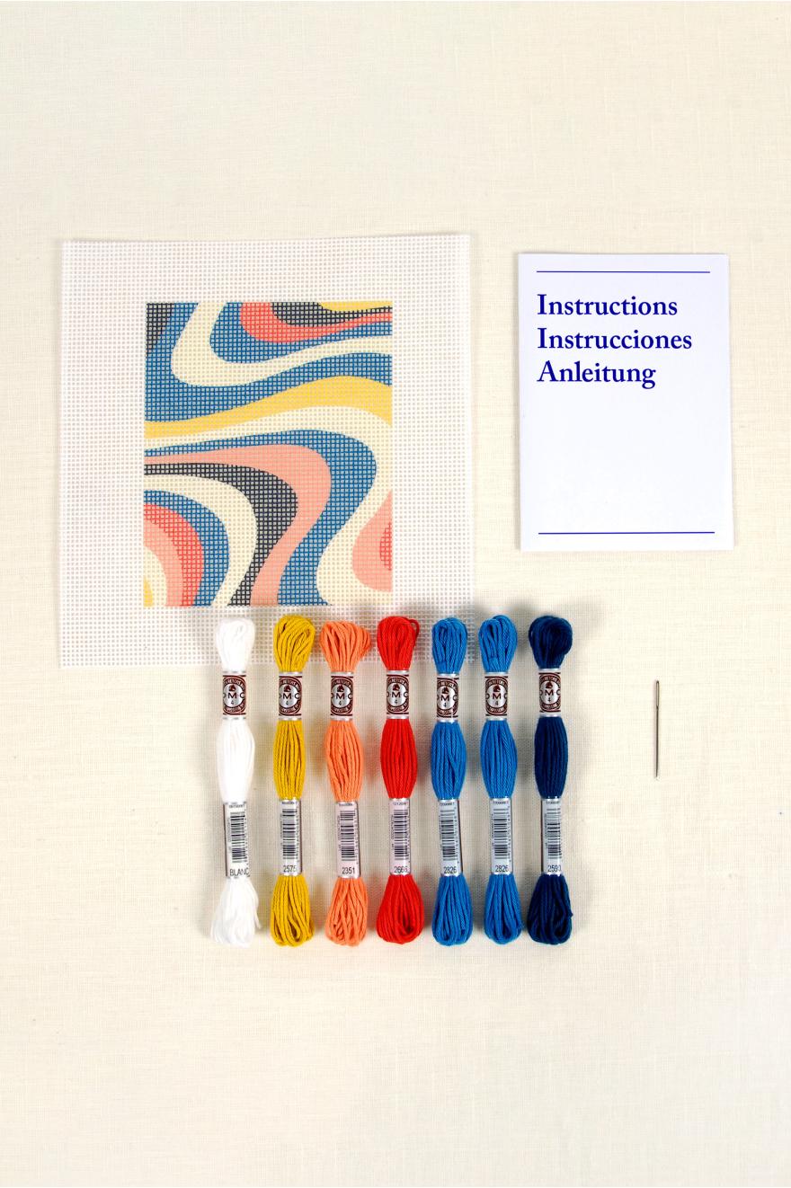KIT TAPISSERIE VAGUES PAR BETHEN HAF JONES