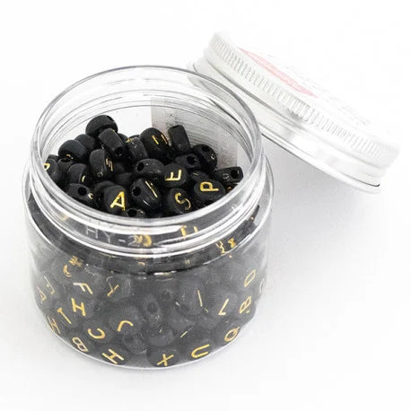 POT PERLES LETTRES – NOIRES